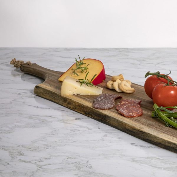 Acacia Wood Serving Boards With Handle,18"  |  Serveware Kitchen & Dining Serveware