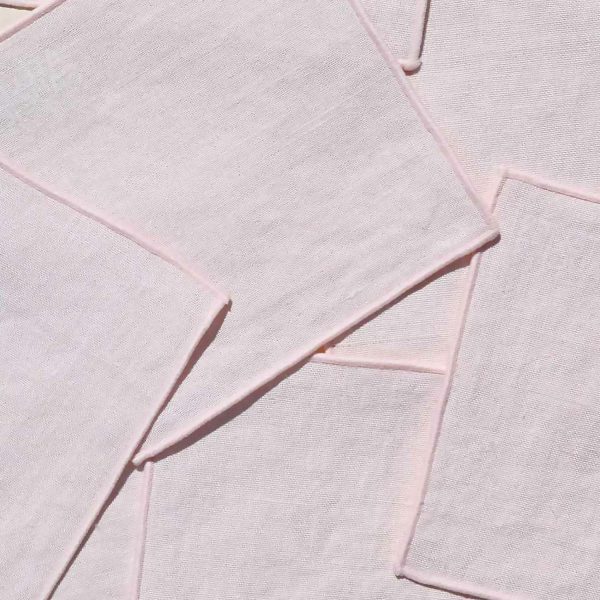 Atelier Saucier Blush Cocktail Napkin Set  |  Table Linens Kitchen & Dining Table Linens