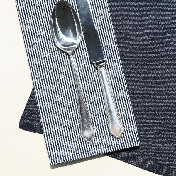 Atelier Saucier Dark Denim Placemat  |  Table Linens Kitchen & Dining Table Linens