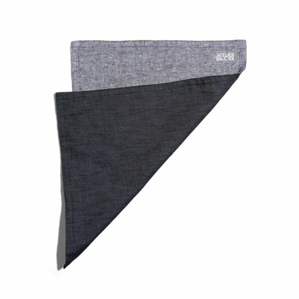 Atelier Saucier Dark Denim Placemat  |  Table Linens Kitchen & Dining Table Linens