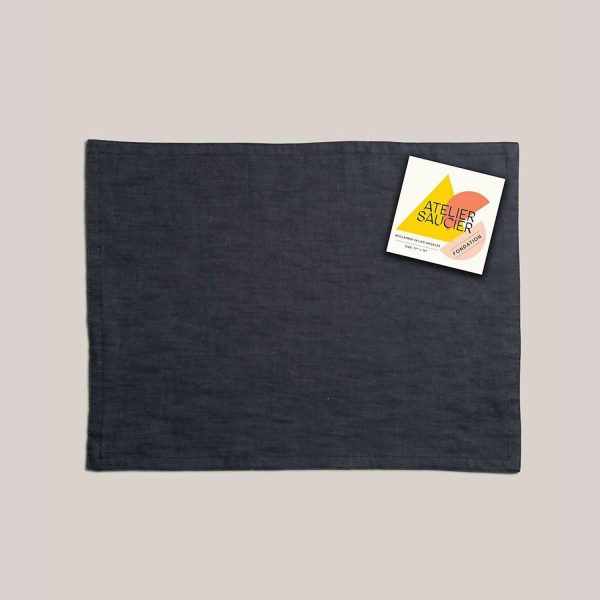 Atelier Saucier Dark Denim Placemat  |  Table Linens Kitchen & Dining Table Linens