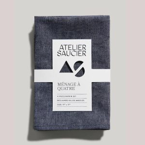 Atelier Saucier Japanese Chambray Napkin (Set Of 4)  |  Table Linens Kitchen & Dining Table Linens