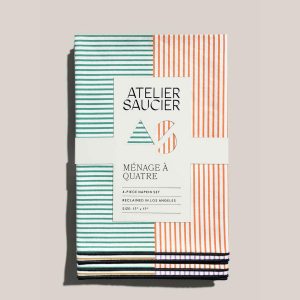 Atelier Saucier Marfa Stripe Napkins (Set Of 4)  |  Table Linens Kitchen & Dining Table Linens