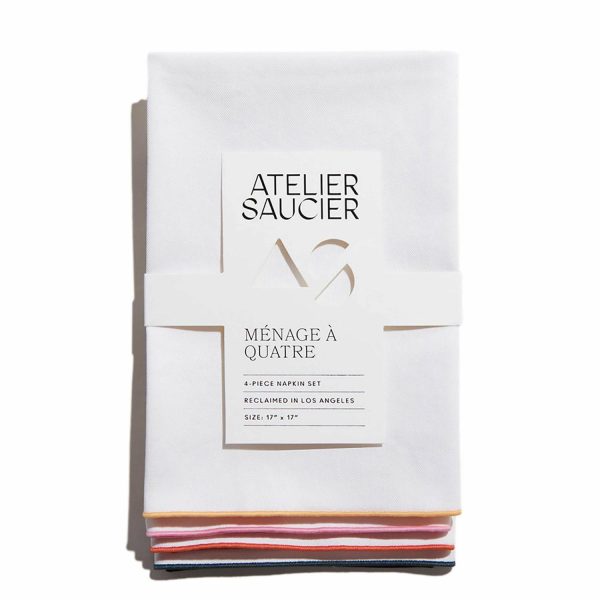 Atelier Saucier Rainbow Twill Napkin Set  |  Table Linens Kitchen & Dining Table Linens