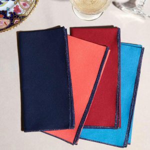 Atelier Saucier The Gemstone Napkin Set  |  Table Linens Kitchen & Dining Table Linens