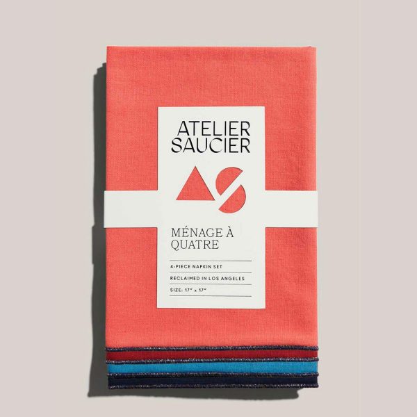 Atelier Saucier The Gemstone Napkin Set  |  Table Linens Kitchen & Dining Table Linens