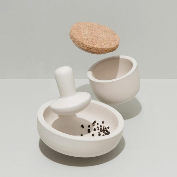 Berghoff Leo Stoneware Mortar & Pestle – 3 Piece  |  Kitchen Kitchen Kitchen