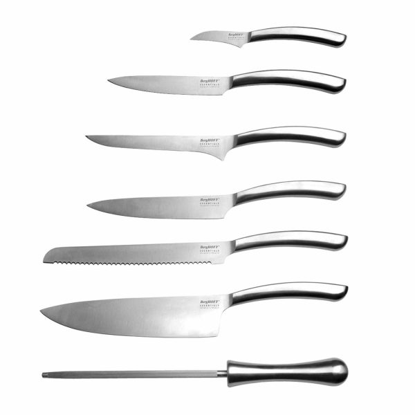 Berghoff Stainless Steel Knife Set W/ Block (Set Of 8)  |  Kitchen Kitchen Kitchen