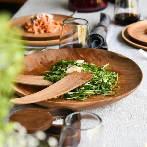 Chechen Wood Design Shallow Salad Tray  |  Serveware Kitchen & Dining Serveware