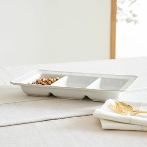 Costa Nova Beja Stoneware Triple Dish Serving Tray  |  Serveware Kitchen & Dining Serveware