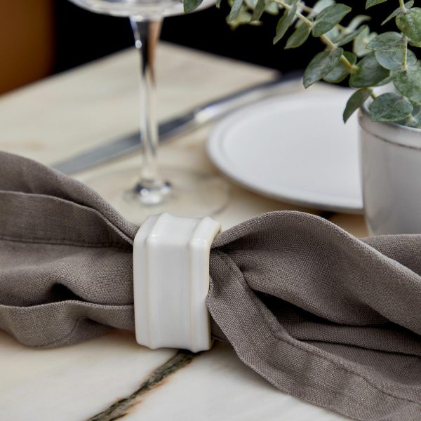 Costa Nova Friso Napkin Rings (Set Of 4)  |  Table Linens Kitchen & Dining Table Linens