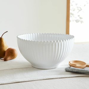 Costa Nova Pearl White Salad Bowl  |  Dinnerware Dinnerware Dinnerware