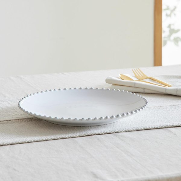 Costa Nova Pearl White Stoneware Dinner Plates (Set Of 4)  |  Dinnerware Dinnerware Dinnerware