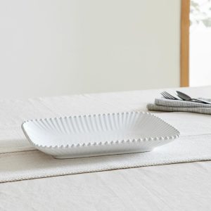 Costa Nova Pearl White Stoneware Rectangular Platters  |  Serveware Kitchen & Dining Serveware