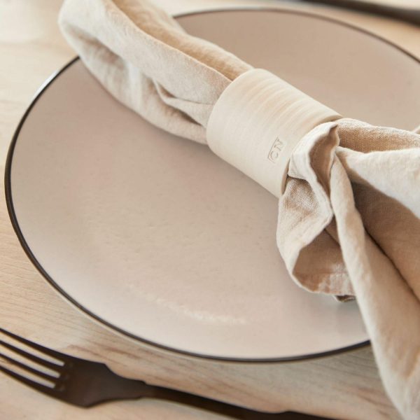 Costa Nova Round Ceramic Napkin Rings (Set Of 4)  |  Table Linens Kitchen & Dining Table Linens