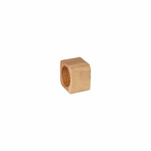 Costa Nova Square Wood Napkin Rings (Set Of 4)  |  Table Linens Kitchen & Dining Table Linens