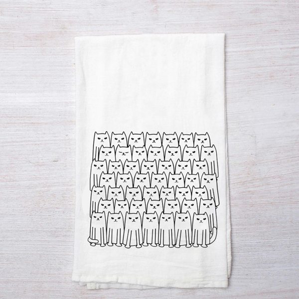 Counter Couture Cat Flour Sack Towel  |  Kitchen Kitchen Kitchen