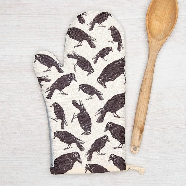 Counter Couture Crow Oven Mitt & Pot Holder  |  Kitchen Kitchen Kitchen