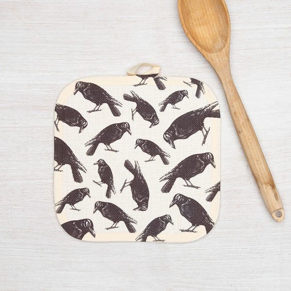 Counter Couture Crow Oven Mitt & Pot Holder  |  Kitchen Kitchen Kitchen