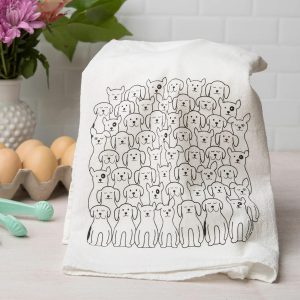 Counter Couture Dogs Flour Sack Towel  |  Kitchen Kitchen Kitchen