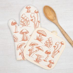 Counter Couture Mushroom Oven Mitt & Pot Holder  |  Kitchen Kitchen Kitchen