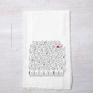 Counter Couture Santa Dogs Towel  |  Kitchen Kitchen Kitchen