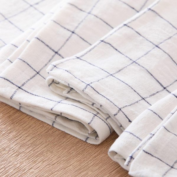 Creative Stone Washed Linen Windowpane Napkins (Set Of 4)  |  Table Linens Kitchen & Dining Table Linens