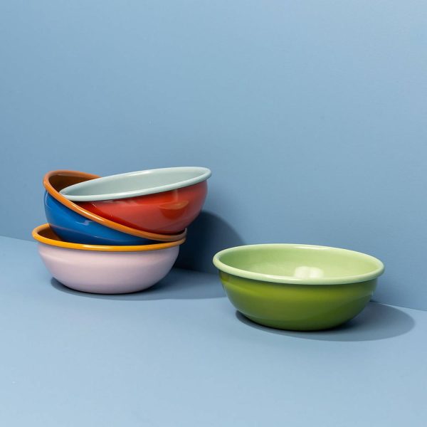 Crow Canyon Enamel Cereal Bowls (Set Of 4)  |  Dinnerware Dinnerware Dinnerware