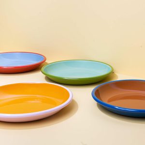 Crow Canyon Enamel Dinner Plates (Set Of 4)  |  Dinnerware Dinnerware Dinnerware