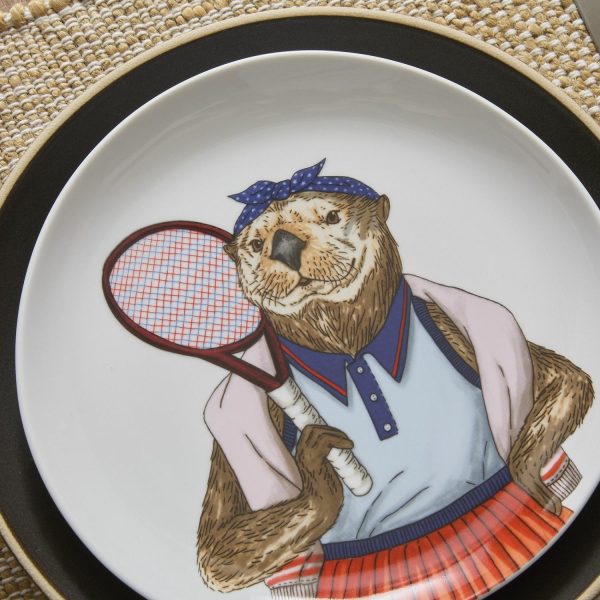 Dapper Animal Preppy Americana Salad Plates  |  Dinnerware Dinnerware Dinnerware