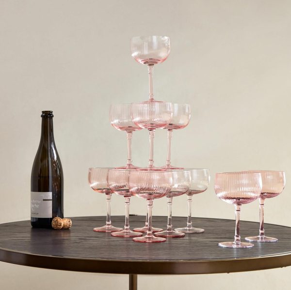 Esme Champagne Tower (Set Of 12)  |  Glassware & Barware Glassware & Barware Glassware & Barware