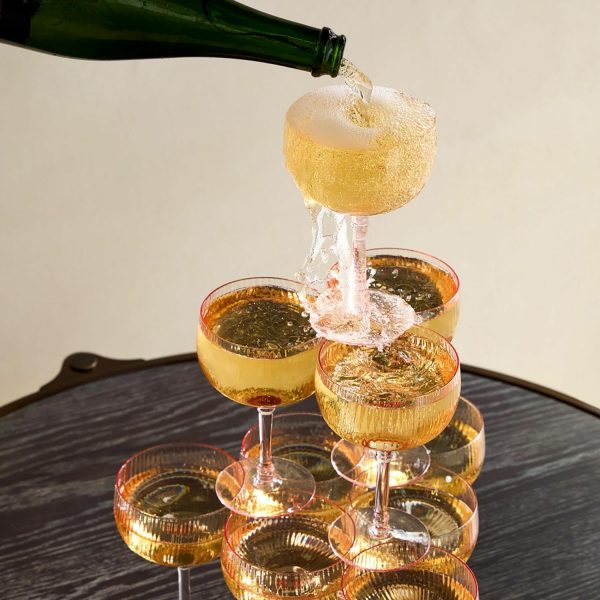 Esme Champagne Tower (Set Of 12)  |  Glassware & Barware Glassware & Barware Glassware & Barware