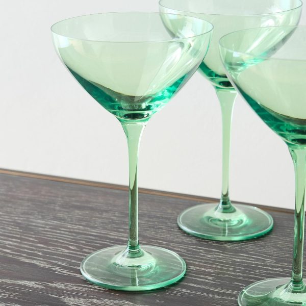 Estelle Colored Glass Martini Glass (Set Of 6)  |  Glassware & Barware Glassware & Barware Glassware & Barware