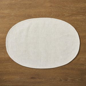 European Linen Oval Placemats,Set Of 4  |  Table Linens Kitchen & Dining Table Linens