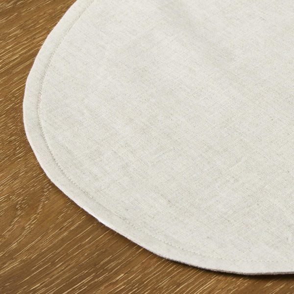 European Linen Oval Placemats,Set Of 4  |  Table Linens Kitchen & Dining Table Linens