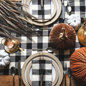 Farmhouse Pottery Farmer’S Gingham Runner  |  Table Linens Kitchen & Dining Table Linens