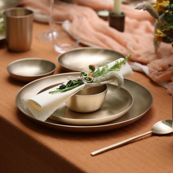 Fleck Luxe Kansa Plate  |  Dinnerware Dinnerware Dinnerware