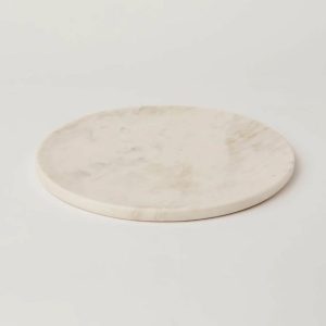 Fleck White Marble Platter  |  Serveware Kitchen & Dining Serveware