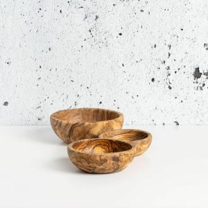 Gharyan Olive Wood Nesting Bowls (Set Of 3)  |  Serveware Kitchen & Dining Serveware