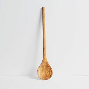 Gharyan Olive Wood Round Cooking Spoon  |  Kitchen Kitchen Kitchen