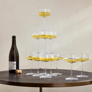 Horizon Lead-Free Champagne Tower  |  Glassware & Barware Glassware & Barware Glassware & Barware