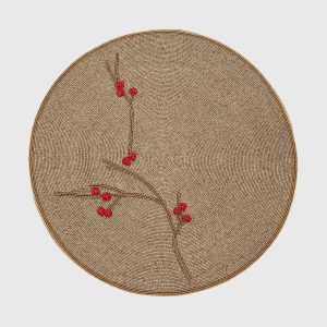 Joanna Buchanan Berry Beaded Placemat  |  Table Linens Kitchen & Dining Table Linens