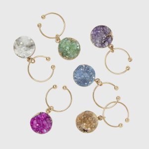 Joanna Buchanan Druzy Wine Charms  |  Glassware & Barware Glassware & Barware Glassware & Barware