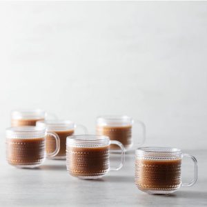 Jupiter Beaded Glass Coffee Cups (Set Of 6)  |  Dinnerware Dinnerware Dinnerware