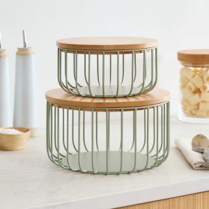 Kaloh Metal & Wood Baskets  |  Kitchen Kitchen Kitchen