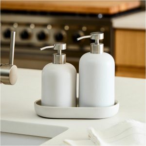 Kaloh Stoneware Soap/Lotion Pump  |  Kitchen Kitchen Kitchen