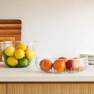 Mia Glass Serveware,High Bowl – 9.1"D  |  Serveware Kitchen & Dining Serveware