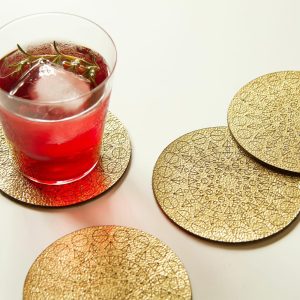 Molly M Mundi Coasters – Set Of 4  |  Glassware & Barware Glassware & Barware Glassware & Barware