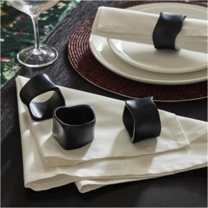 Molten Napkin Rings,Set Of 4  |  Table Linens Kitchen & Dining Table Linens