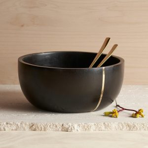 Mondrian Wood Serving Bowl  |  Serveware Kitchen & Dining Serveware